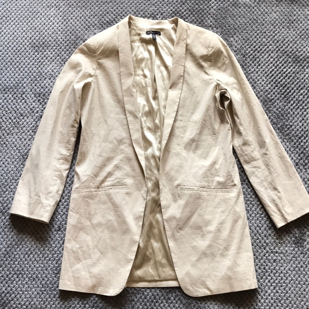 EILEEN FISHER women's Open Front Blazer Coat 10